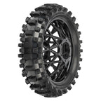 Pro-Line Dunlop Geomax MX33 V2 CR4 Rear MTD Bullyspoke Black Promoto-MX RC Wheel & Tyre Set