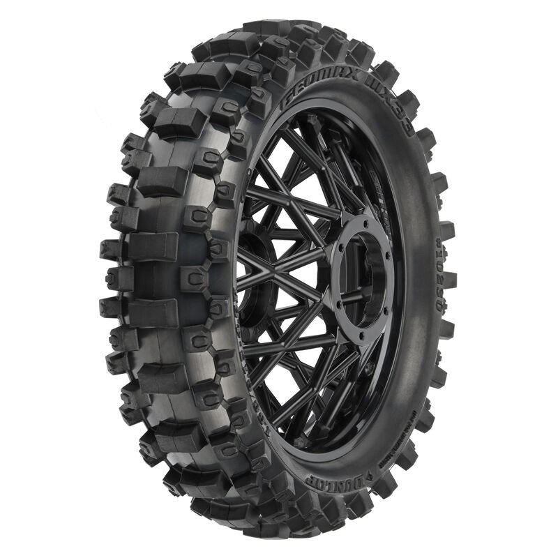 Proline PRO1023010 Dunlop Geomax MX33 V2 Bead CR4 Rear Tire MTD Bullyspoke Black: Promoto-MX