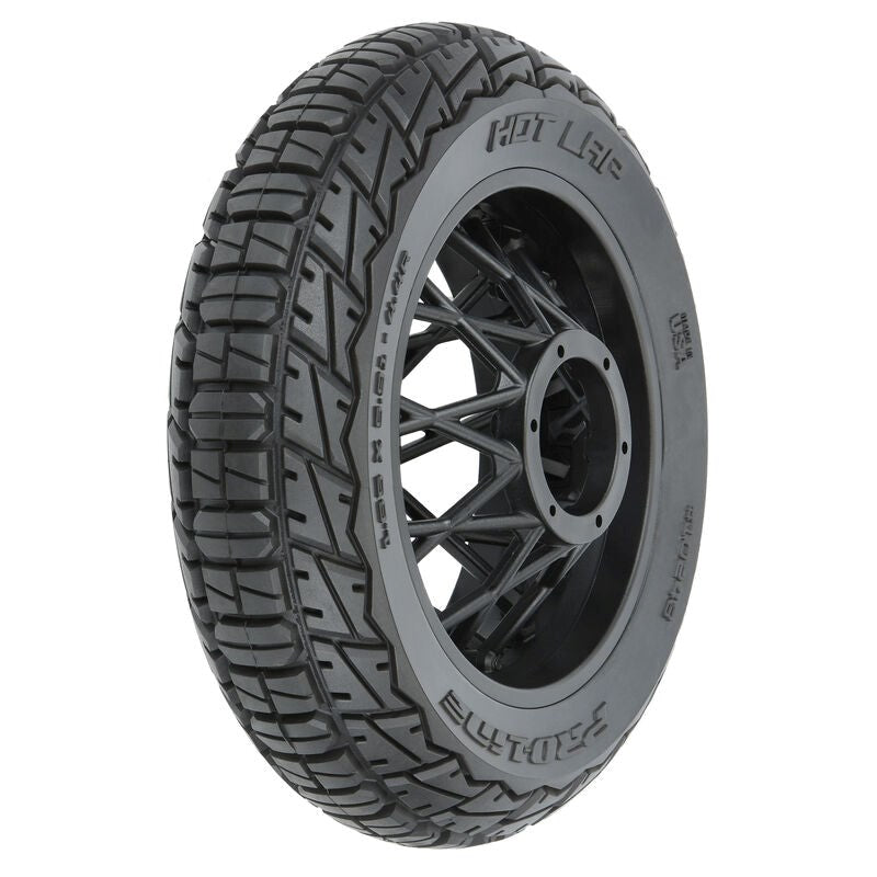 Proline PRO1024310 Hot Lap S3 Motorcycle Rear Tire Mounted on Black Supermoto Wheel for Promoto-MX Rear (8949820850413)
