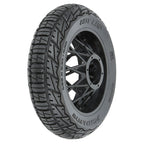 Pro-Line Hot Lap S3 Motorcycle Rear Mounted Black Supermoto Promoto-MX RC Wheel & Tyre Set