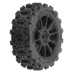 Pro-Line Badlands MX 1.9in All-Terrain Mach-10 Black Wheels Typhon GROM 4x4 RC Wheel & Tyre Set 1/18 Scale