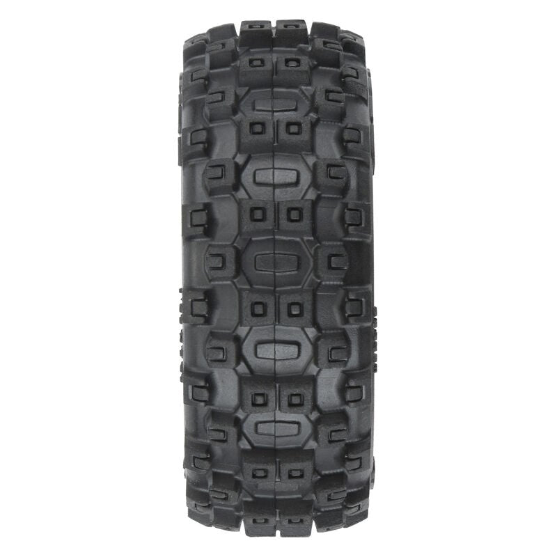 Proline PRO1024610 Badlands MX 1.9" All-Terrain Buggy Tires (4) Mounted on Mach-10 Black 1.9" 12mm Hex Wheels for Typhon GROM 4x4 Front or Rear