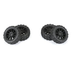 Pro-Line Badlands MX 1.9in All-Terrain Mach-10 Black Wheels Typhon GROM 4x4 RC Wheel & Tyre Set 1/18 Scale (3)