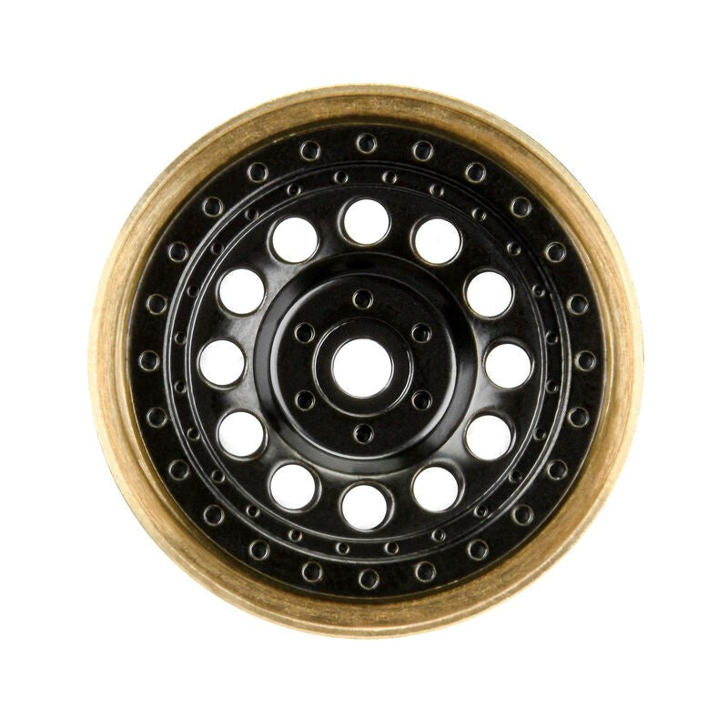 Proline PRO281200 1/24 Rock Shooter Brass F/R 1.0" 7mm Hex Crawler Wheels (2) Black SCX24 (8949821014253)