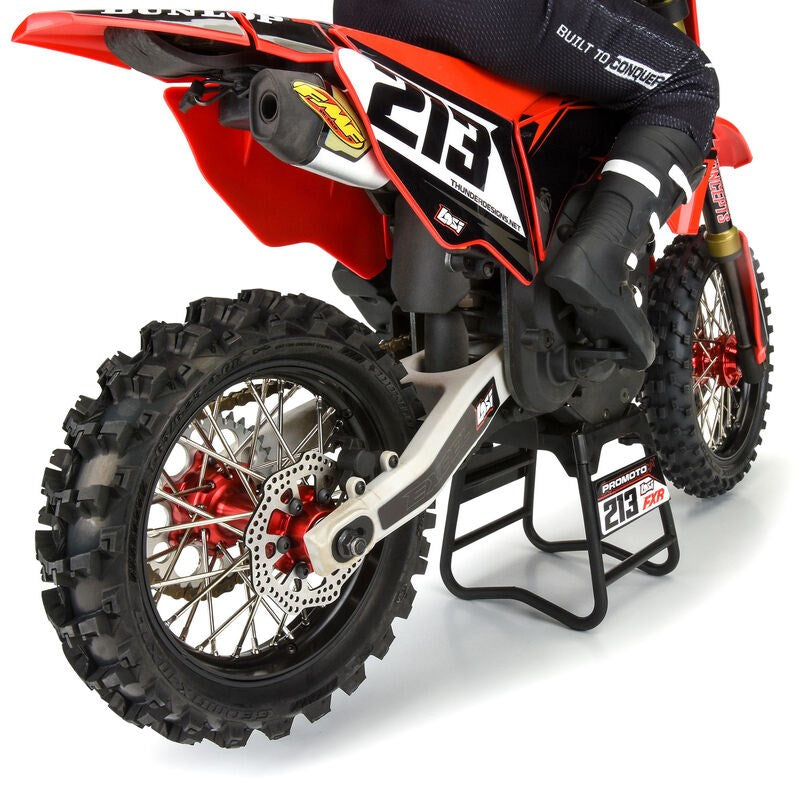 Proline PRO283700T2 1/4 Pro-Spec Aluminum V2 Bead Rear Wheel Assembled Black/Red: Promoto-MX (8949821276397)