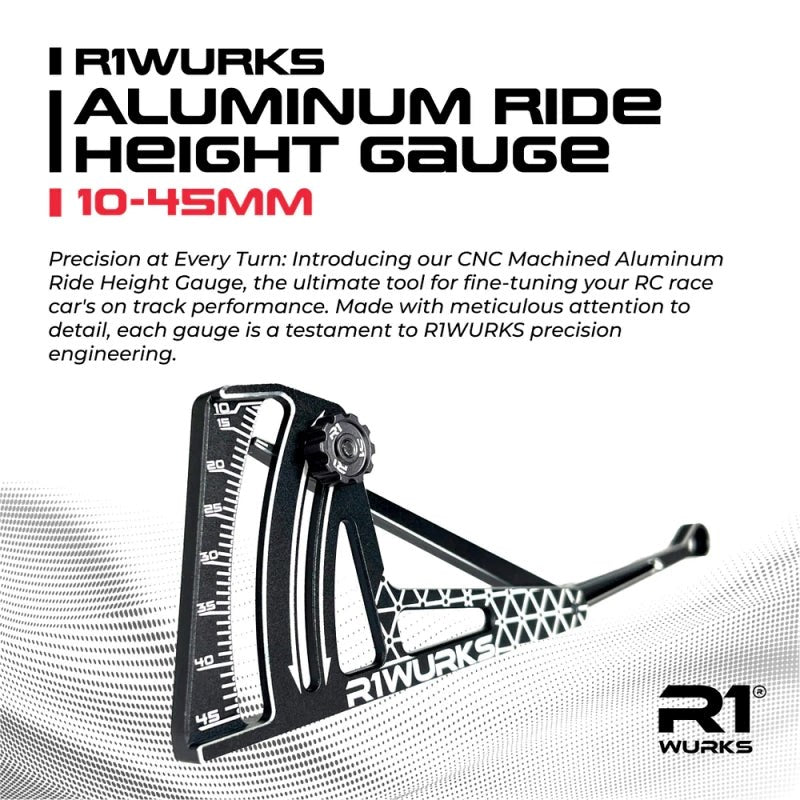 R1WURKS R1900037 Aluminum Ride Height Gauge (10-45mm) (8949823897837)