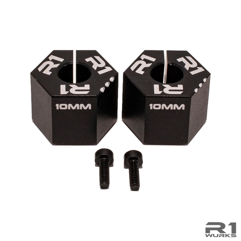 R1WURKS R1HEX-10MM 10MM WIDTH 12MM CLAMPING HEX 1 PAIR 3 DOT (8949823930605)