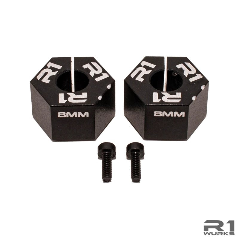 R1WURKS R1HEX-8MM 8MM WIDTH 12MM CLAMPING HEX 1 PAIR 2 DOT (8949824028909)
