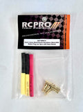 RC Pro RCP-BM072 Gold 3.5mm Male/Female Brushless Motor/ESC Bullet Plug set 3pcs with Heat Shrink (8949824127213)