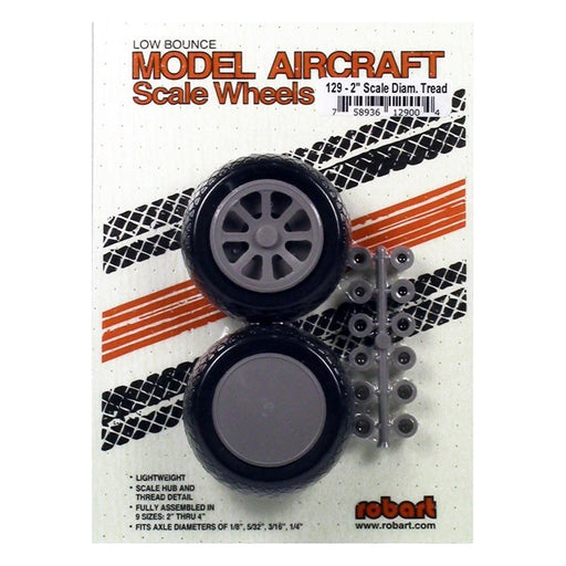 Robart ROB129 2" SCALE DIAMOND TREAD WHEEL (pair) (8949824389357)