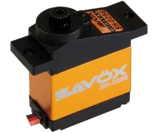 Savox SH-0256P Micro size 4.6kg/cm 0.16sec @ 6v Digital Servo with Soft Start 15.8g 22.8x12.0x29.4mm