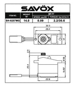 Savox Micro size 2.2kg/cm 0.09sec @ 6v Digital Servo with Soft (2)