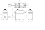 Savox HV 46kg/cm 0.14sec @ 7.4v Waterproof Digital Servo with (2)