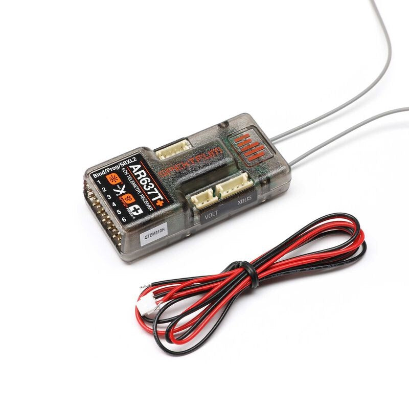 Spektrum SPM-1032 AR637T+ 6 Channel AS3X+ & SAFE Telemetry Receiver (Replaces SPMAR637T) (8949825044717)