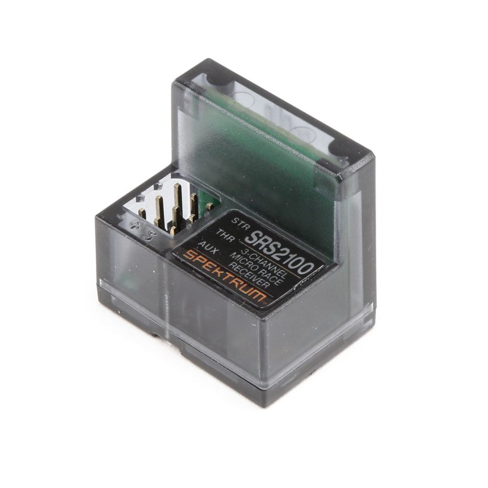 Spektrum SPMSR2100 SR2100 DSMR Micro Race Rx Antenna-Less (8949825437933)