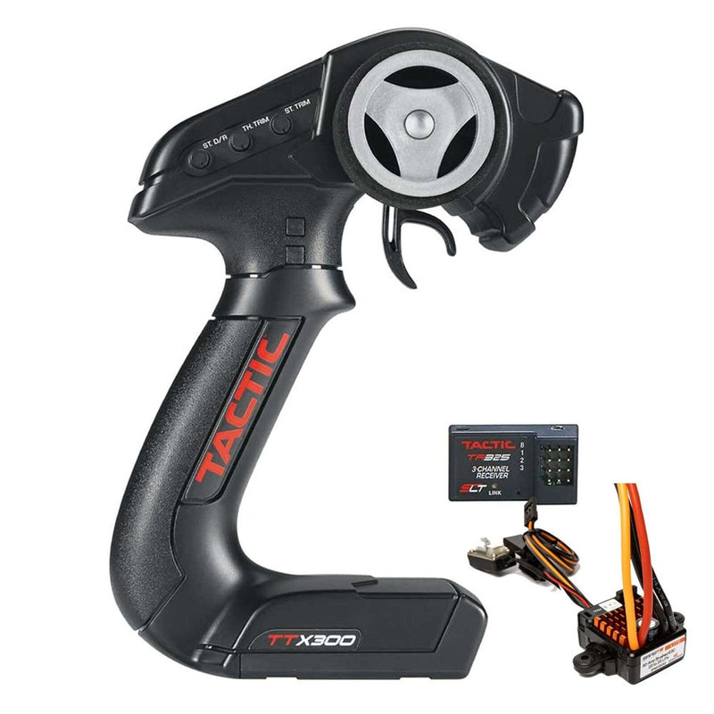 Tactic TACJ0300+SPMXSE60 TTX300 3-Channel SLT Radio System w/antenna-less TR325 Reciever