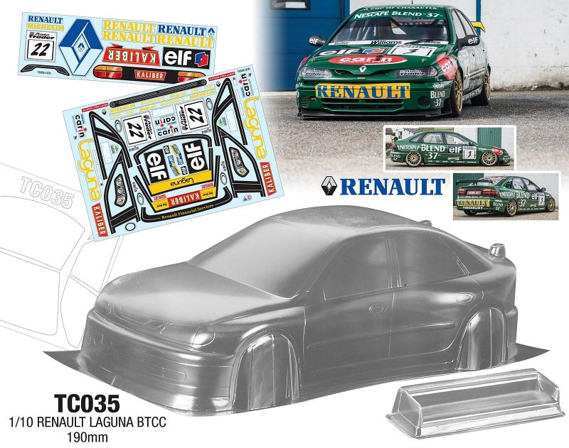 Team C TC035 1/10 RENAULT LAGUNA BTCC 190mm (8949827076333)