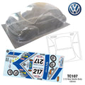 Team C TC107-R 1/10 New Beetle Body 190mm Rally Decal (8949827240173)
