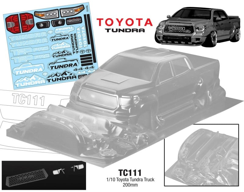 Team C TC111 1/10 Toyota Tundra Truck 200mm