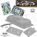 Team C TC127-M7 1/10 Mazda RX7 SGC-7 190mm WB 258mm With Rear Wing Light Buckets and Mirrors M7 Decal Sheet (8949827338477)