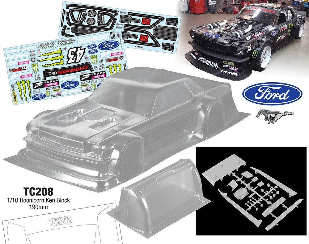 Team C TC208-F 1/10 Hoonicorn Ken Block 200mm Forza Decal Sheet (8949827404013)