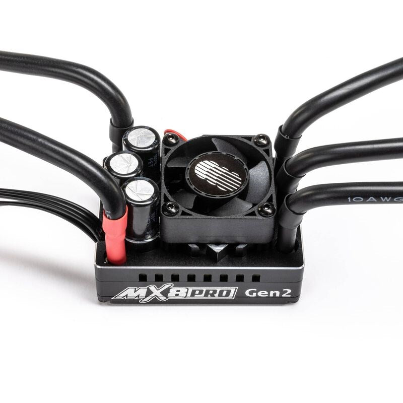 Trinity TEP0014 MX8 Gen 2 220 Amp Competition ESC 1/8 2-4S Wireless Prgraming Via Trinity App (8949827502317)