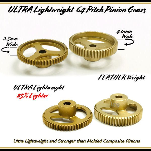Trinity TEP6150 50T Thin Cut Ultra Light Weight 64P Pinion (8949827698925)