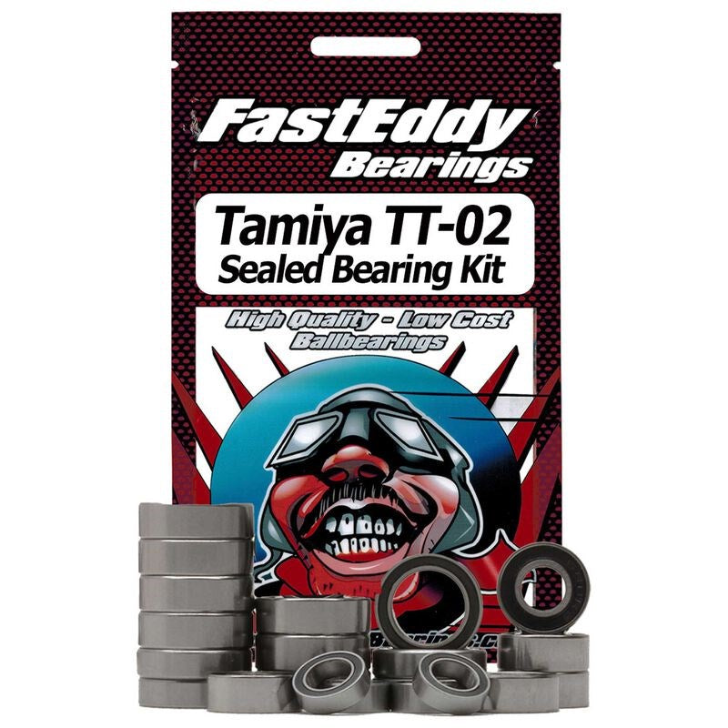 Fast Eddy TFE411 TAM TT-02 Chassis Rubber Sealed RC Bearing Kit