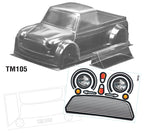 Team C Mini Truck WB 225mm Width 165mm Suit Tamiya Mini 1/10 Scale RC Car Body