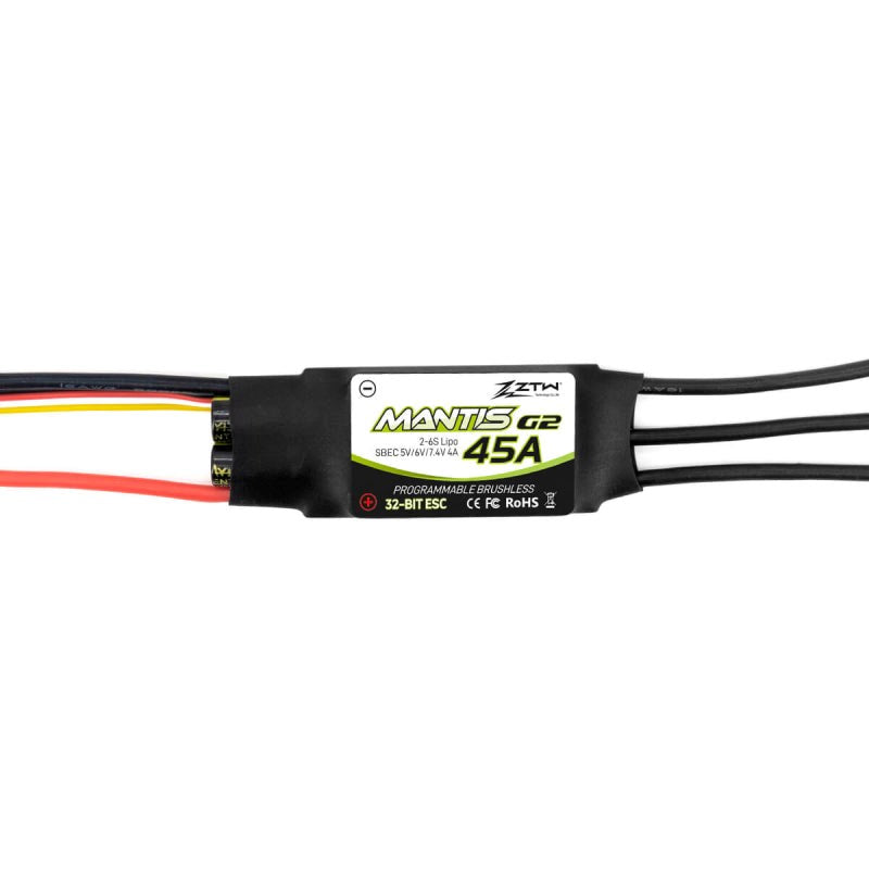 ZTW ZTW-2045211 Mantis 45A SBEC G2 45/55A 2-4S 5-7.4v 4A SBEC 43g 73x26x10mm (8949830156525)