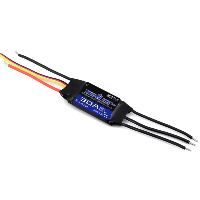 ZTW ZTW-3030211 ZTW Beatles 30A SBEC G2 30/40A 2-4S 25g 5-6v 4A SBEC 60x25x10mm (8949830353133)