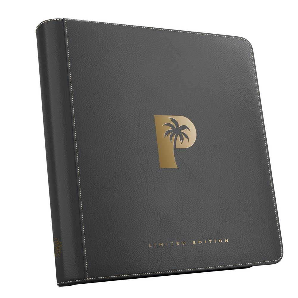 Palms Off Limited Ed. Mega Capacity 12 Pocket Binder Black and
