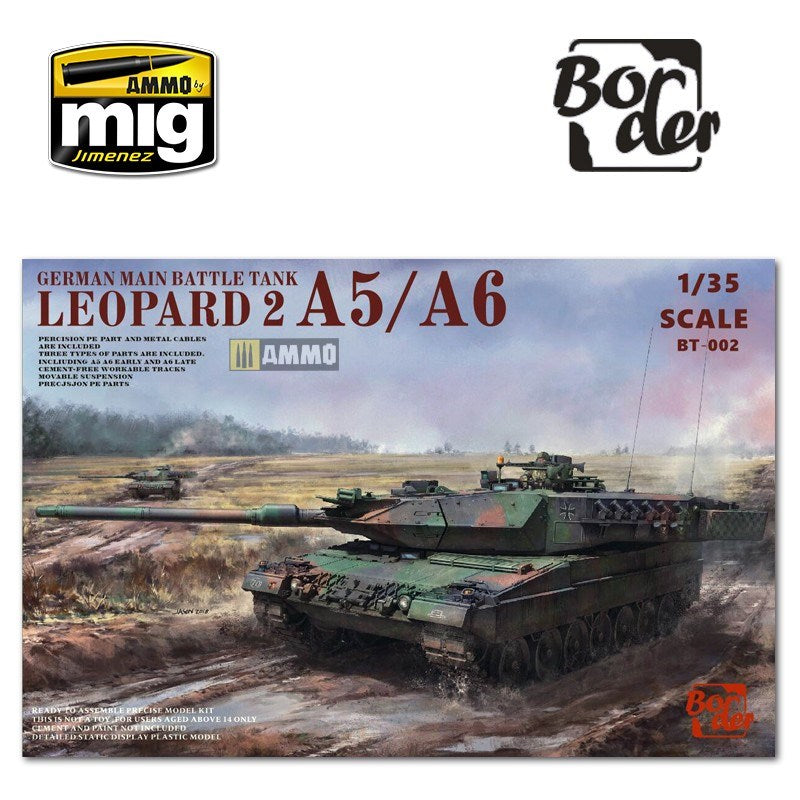 Border Model BT002 1/35 Leopard 2 A5/A6 (9120448348397)