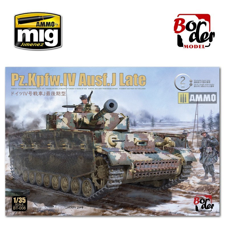 Border Model BT008 1/35 Panzer IV J Late w/ Workable Tracks (9120448479469)