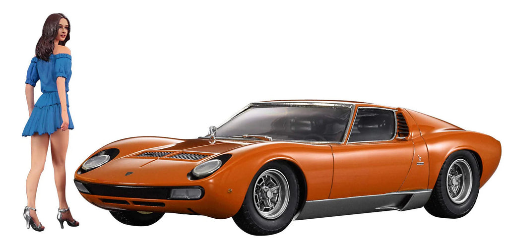 Hasegawa 20423 1/24 LAMBORGHINI MIURA P400 SV with ITALIAN GIRL'S FIGURE [LIMITED EDITION] - Hobby City NZ