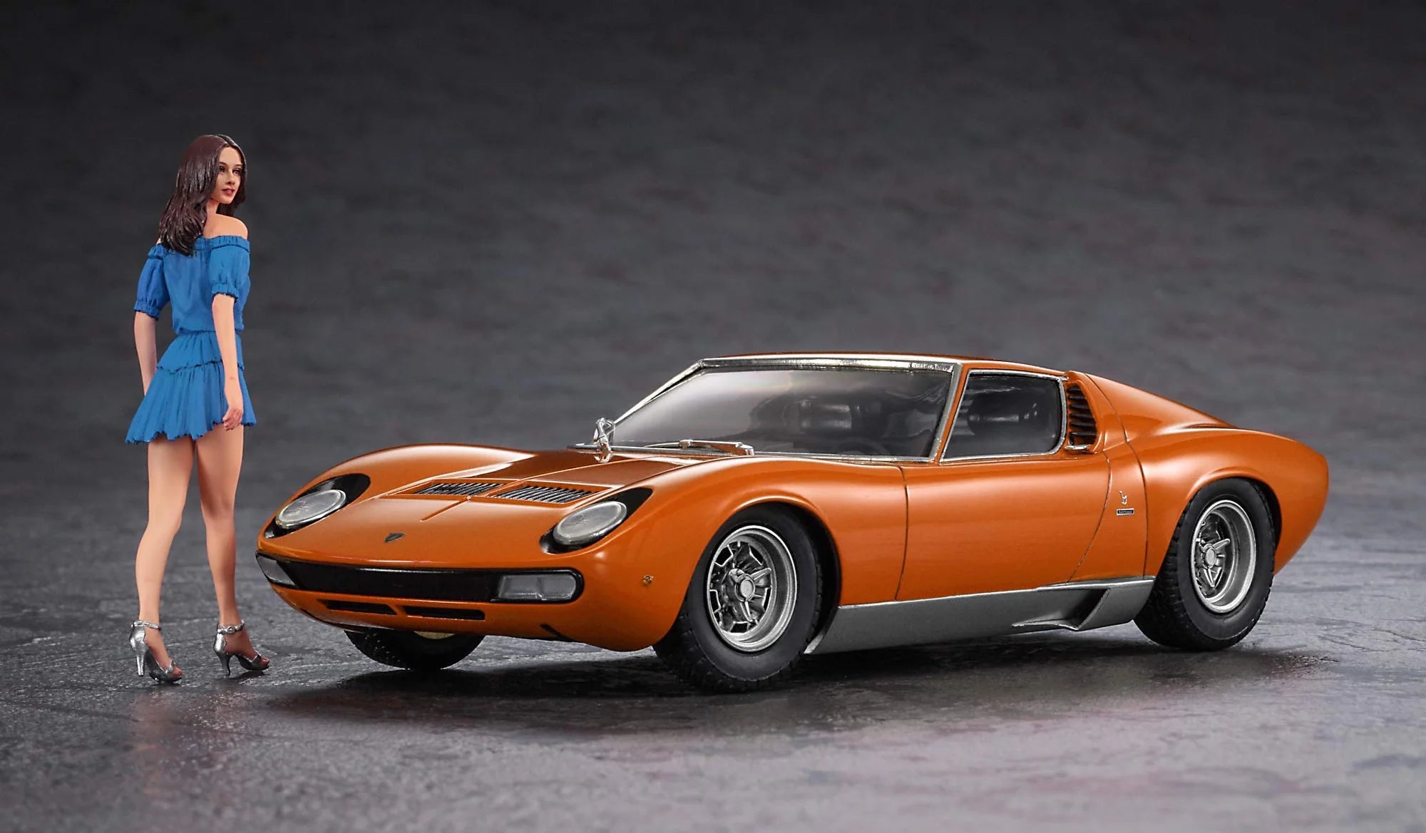 Hasegawa 20423 1/24 LAMBORGHINI MIURA P400 SV with ITALIAN GIRL'S FIGURE [LIMITED EDITION] - Hobby City NZ