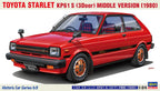 Hasegawa 21163 1/24 TOYOTA STARLET KP61 S 3Door MIDDLE VERSION 1980 - Hobby City NZ