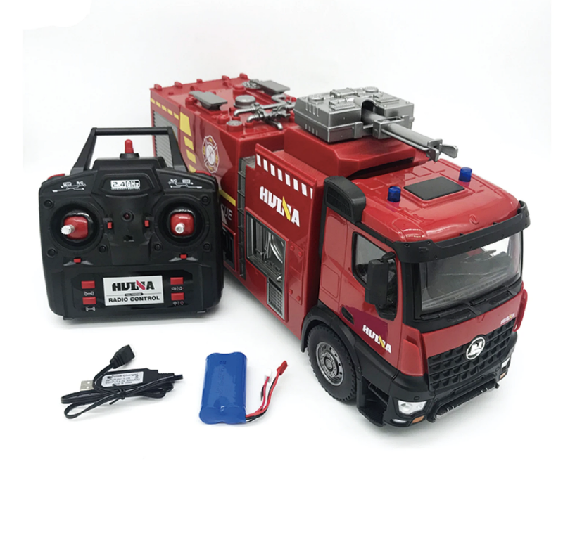 Huina 1562 1/14 2.4G RC Fire Truck water cannon (8347089961197)