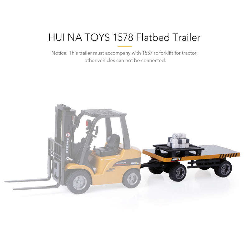 Huina 1578 Alloy Flat deck trailer 1/10 scale (8347089993965)