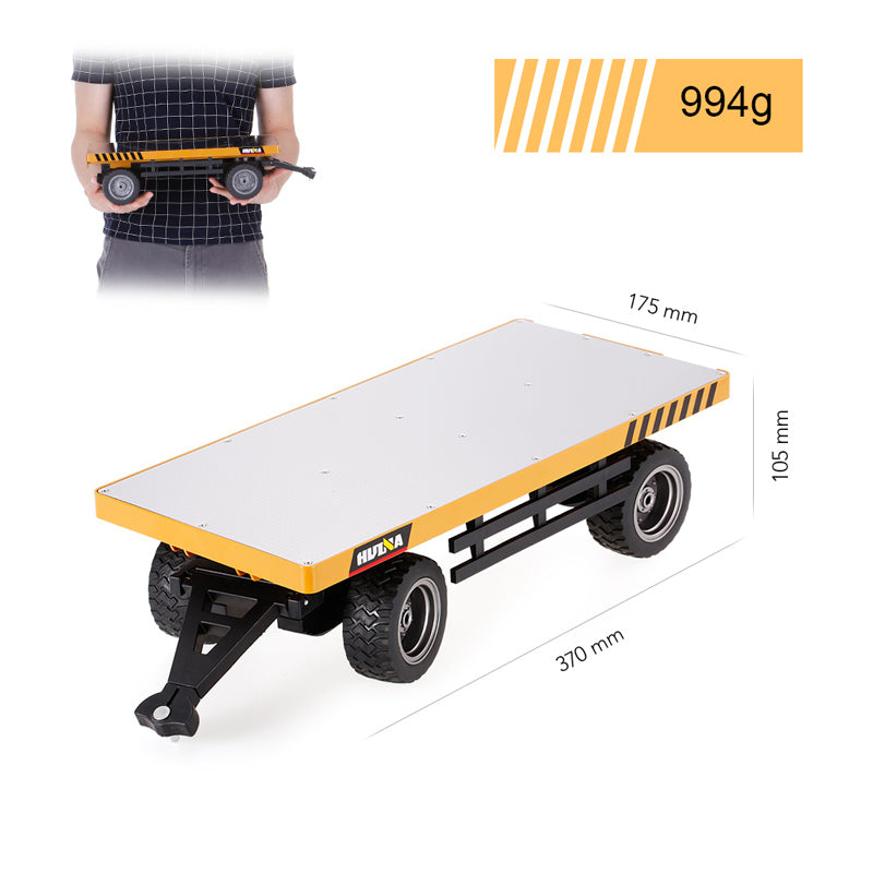 Huina 1578 Alloy Flat deck trailer 1/10 scale (8347089993965)