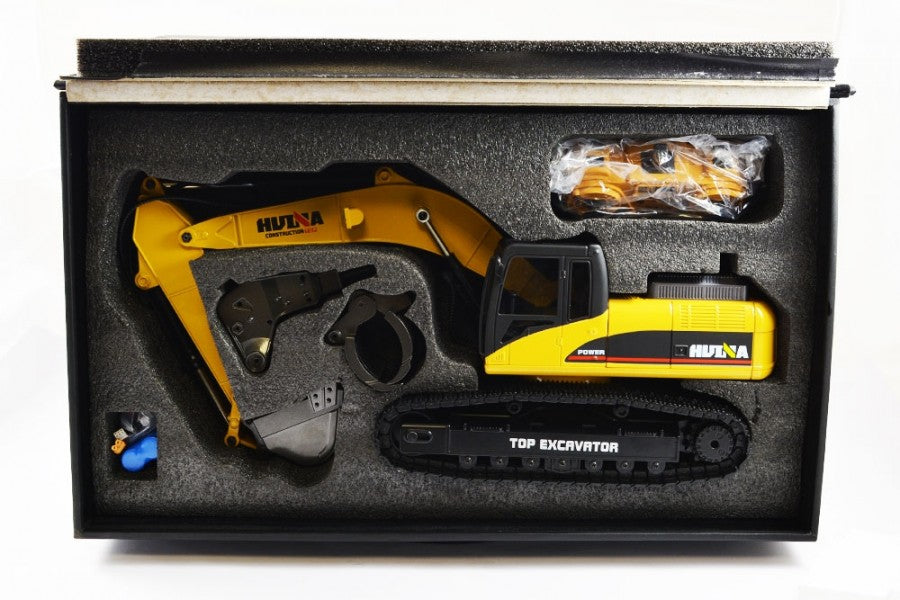Huina 1580 V4 RC Excavator 23Ch 1/14 Scale 2020 Version w/gift case (8347090026733)