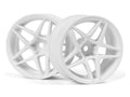 HPI Racing W: Astro 26mm White 3OS RC Wheel 1/10 Scale