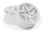 HPI Racing W: Astro 26mm White 3OS RC Wheel 1/10 Scale (2)