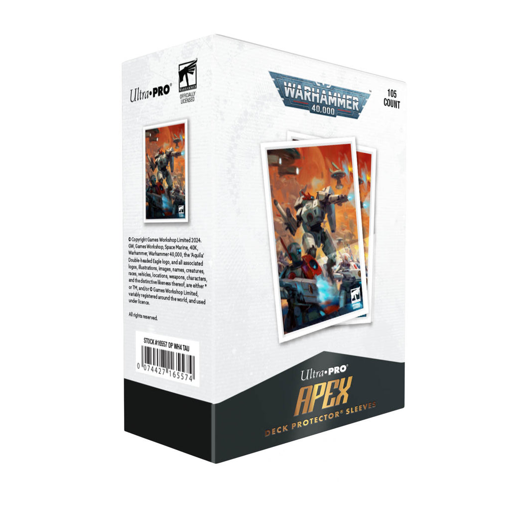 Ultra Pro UP16557 Tau Empire Codex Aligned 105ct Apex Deck Protector sleeves for Warhammer 40k