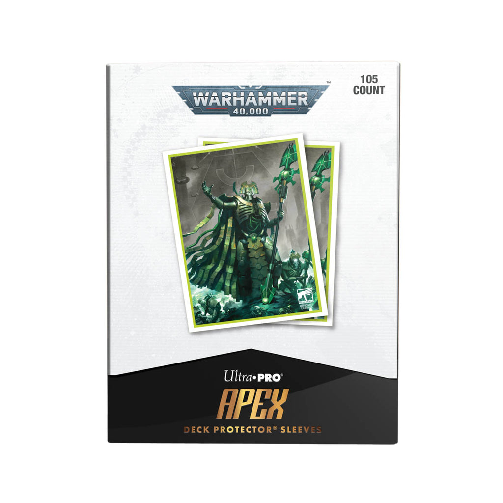 Ultra Pro UP16564 Necron Codex Aligned 105ct Apex Deck Protector sleeves for Warhammer 40k