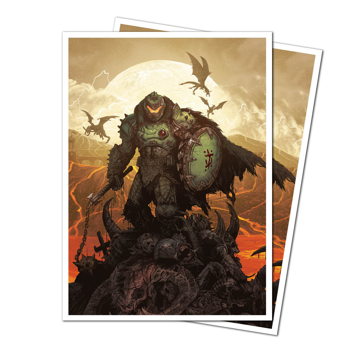 Ultra Pro UP16615 DOOM 105ct Apex Deck Protector Sleeves 2 for Bethesda Doom