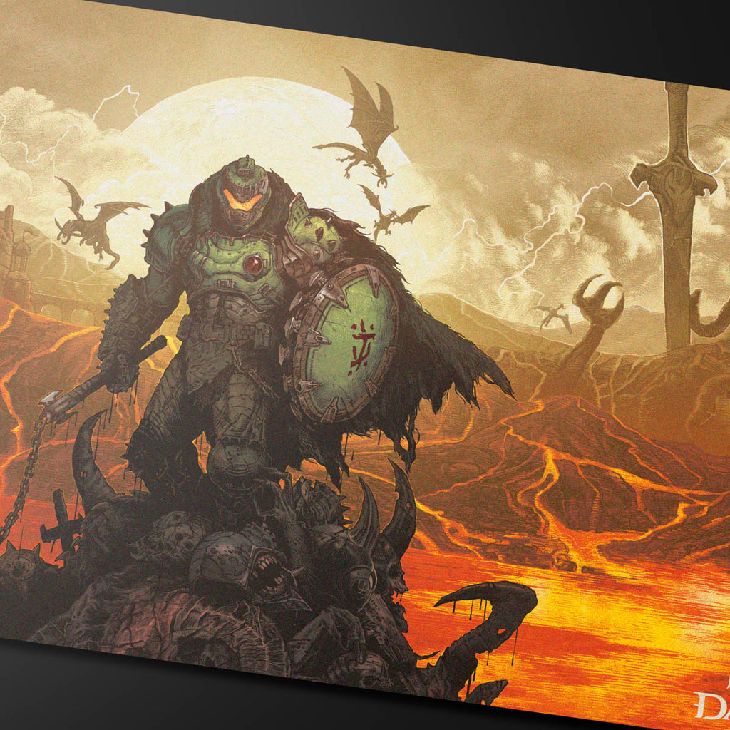 Ultra Pro UP16619 DOOM Extended Playmat 2 for Bethesda Doom