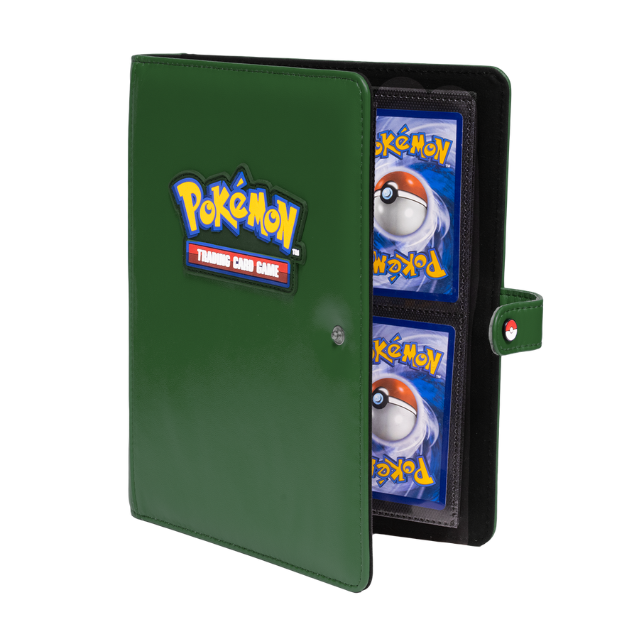Ultra Pro Pokemon: Premium 4-Pocket Snap Binder (Green) - UP16721