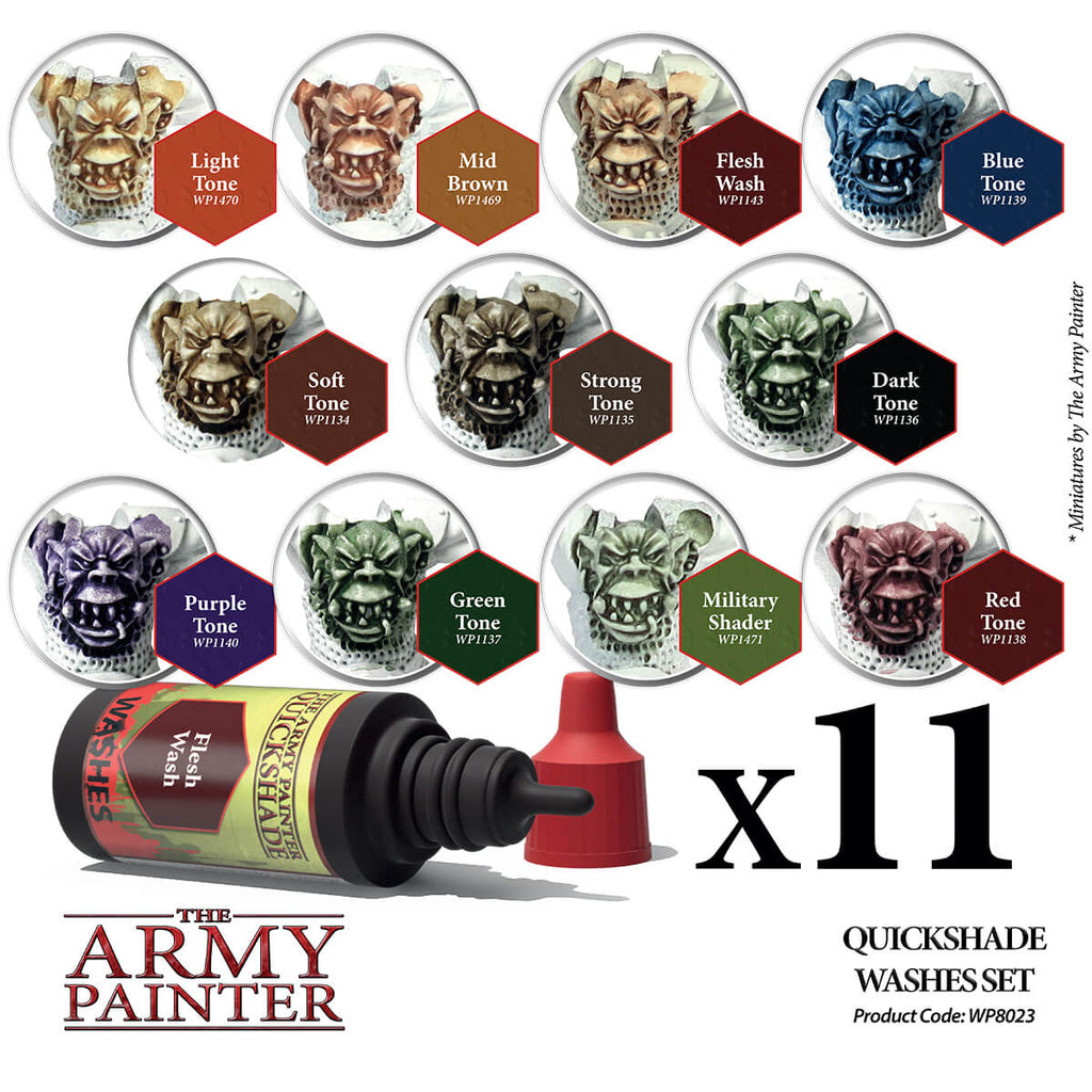 The Army Painter Army Painter Warpaints Washes Paint Set (3)