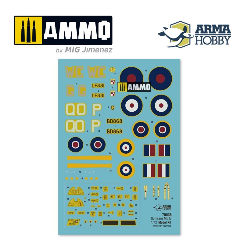Arma Hobby 70036 Hurricane Mk IIc Model Kit (8964629299437)